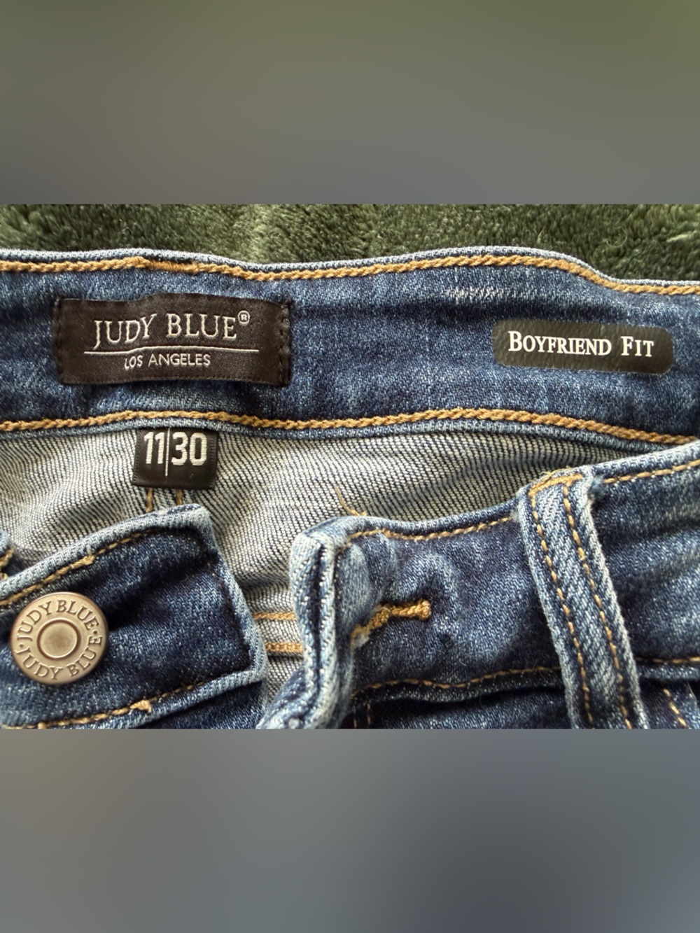 Judy Blue Dark Blue Relaxed Boyfriend Jeans